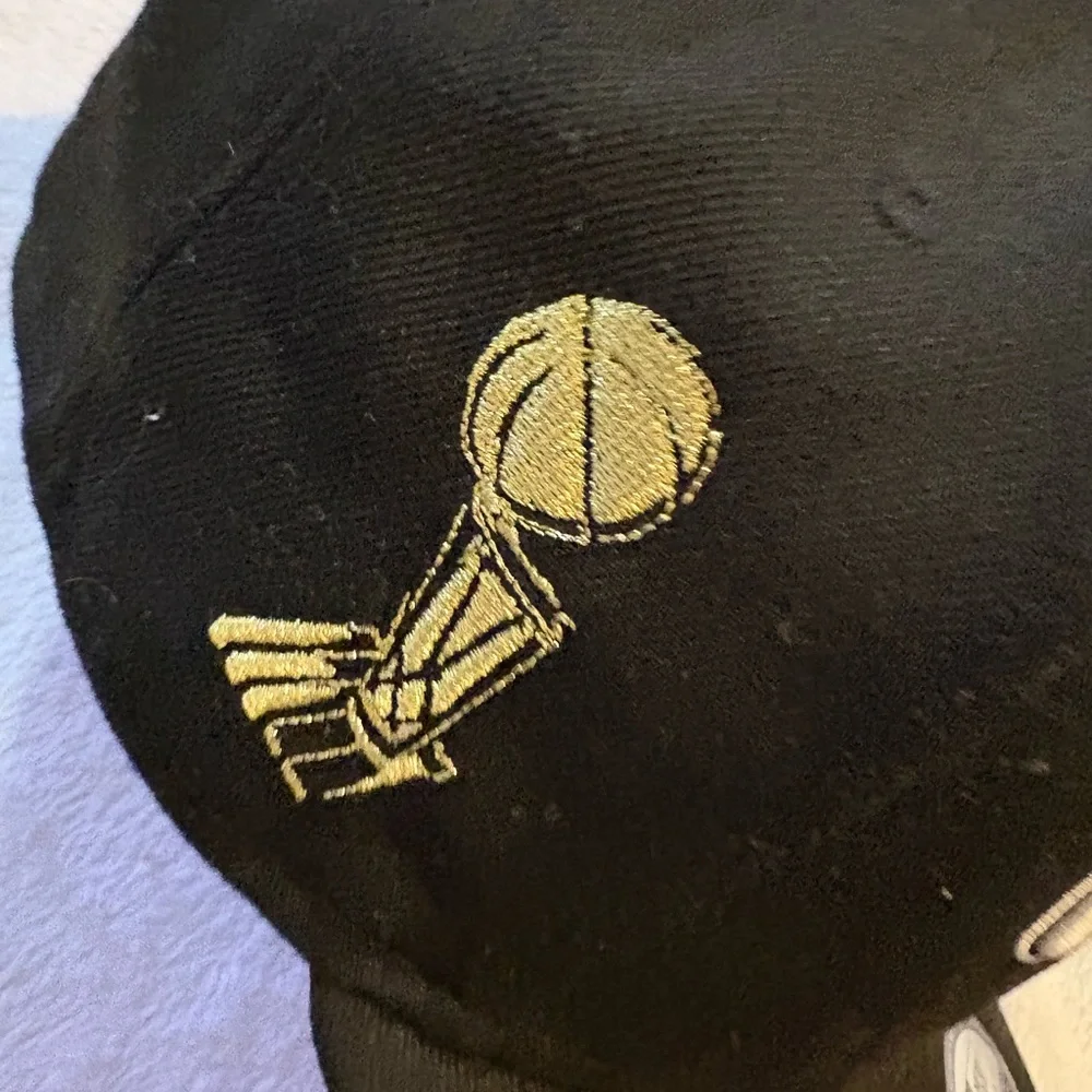 New Era NBA Champions Black and Gold Cap